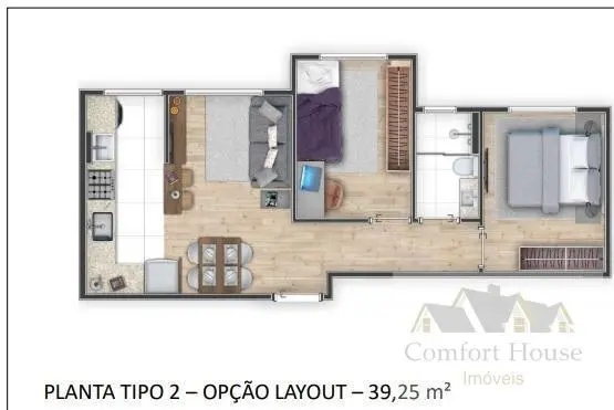 Apartamento, 2 quartos, 40 m² - Foto 11