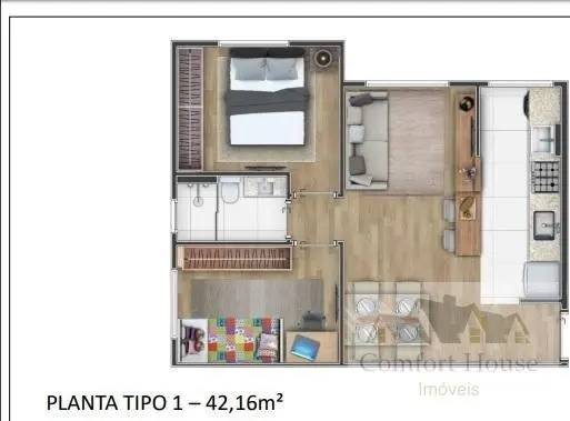 Apartamento, 2 quartos, 40 m² - Foto 6