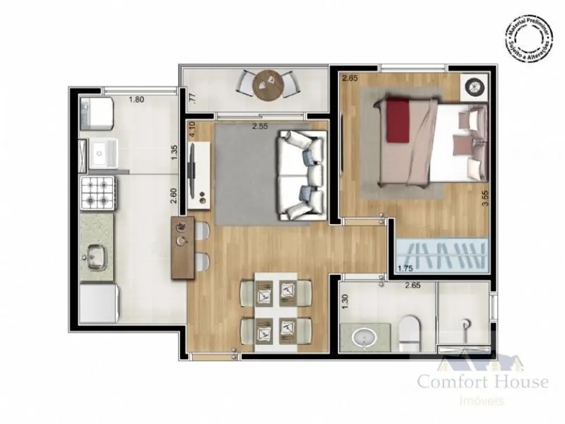 Apartamento, 2 quartos, 50 m² - Foto 9