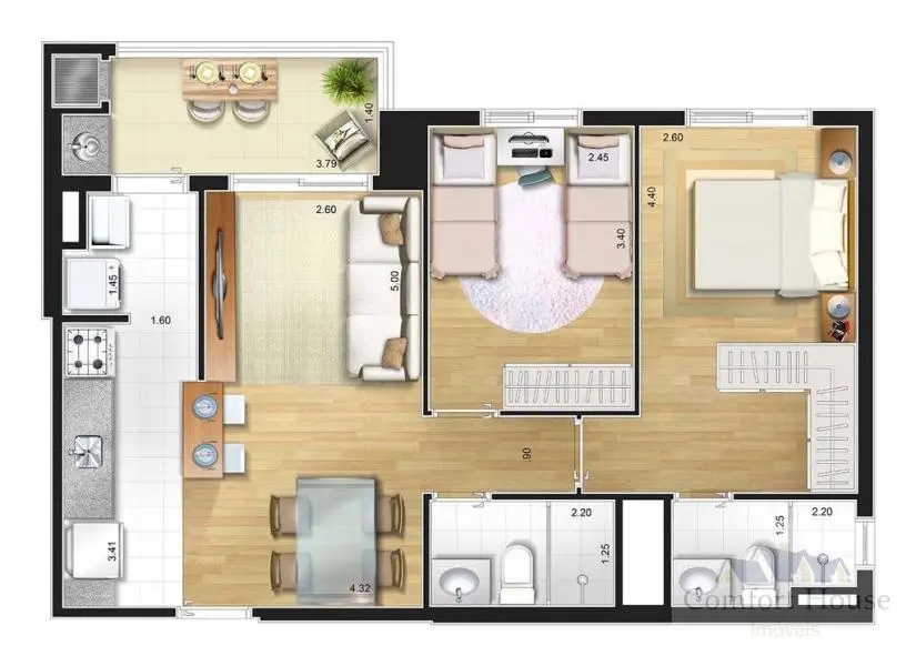 Apartamento, 2 quartos, 58 m² - Foto 20