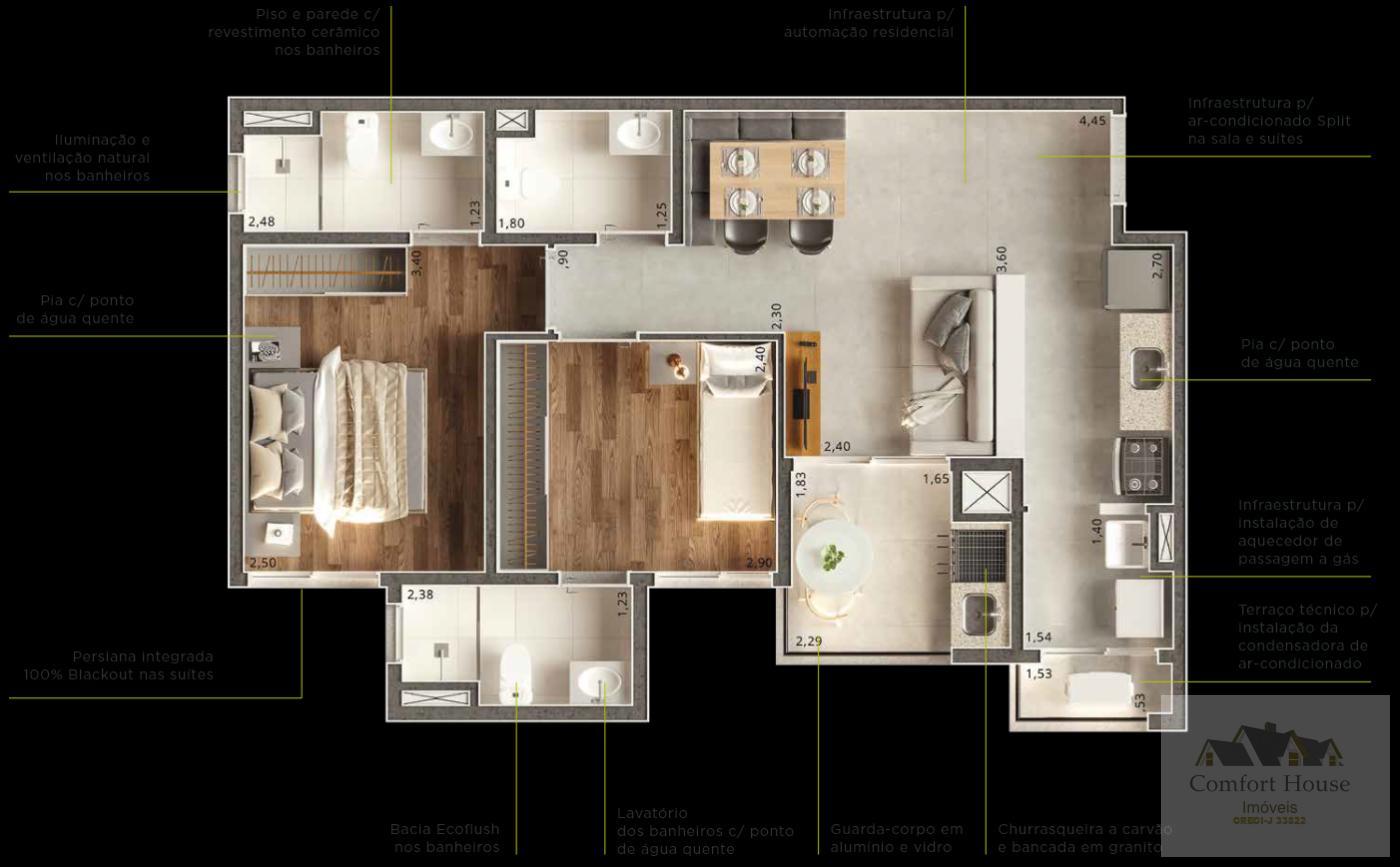 Apartamento, 2 quartos, 57 m² - Foto 49