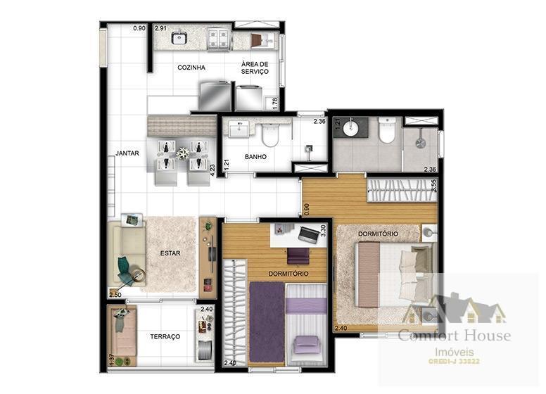 Apartamento, 2 quartos, 54 m² - Foto 48