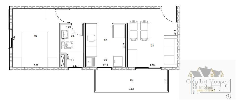Apartamento, 1 quarto, 33 m² - Foto 13