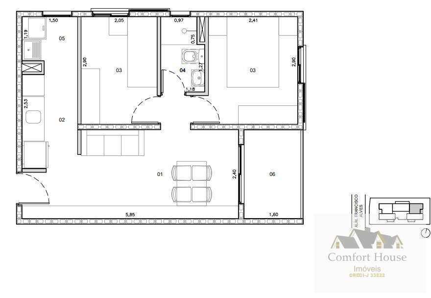 Apartamento, 2 quartos, 40 m² - Foto 14