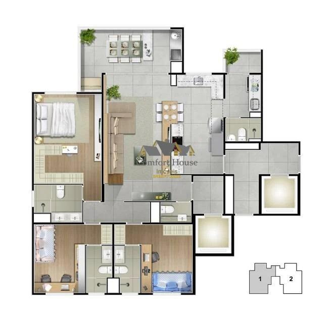 Apartamento, 3 quartos, 127 m² - Foto 50
