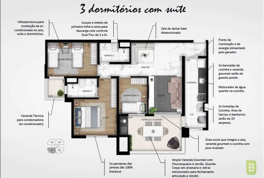 Apartamento, 3 quartos, 87 m² - Foto 21