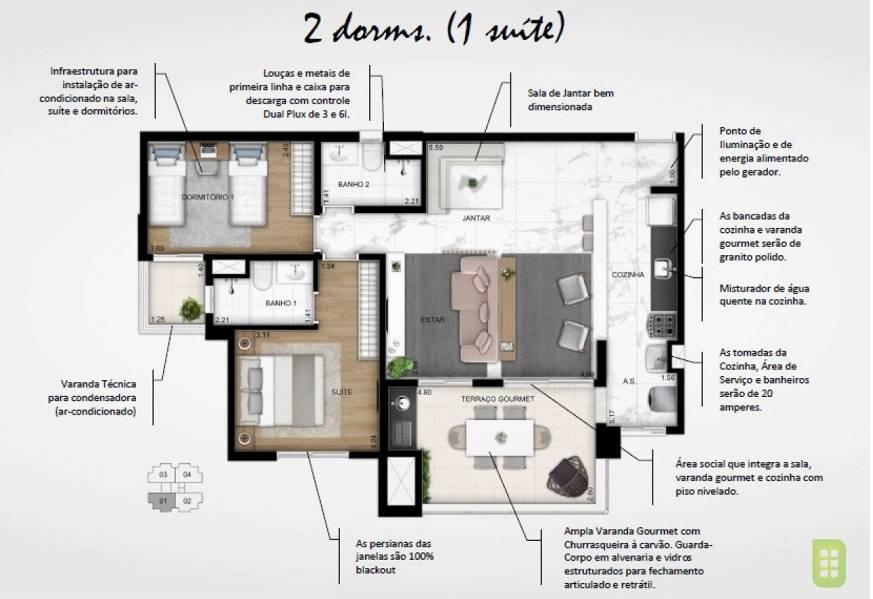 Apartamento, 3 quartos, 87 m² - Foto 22