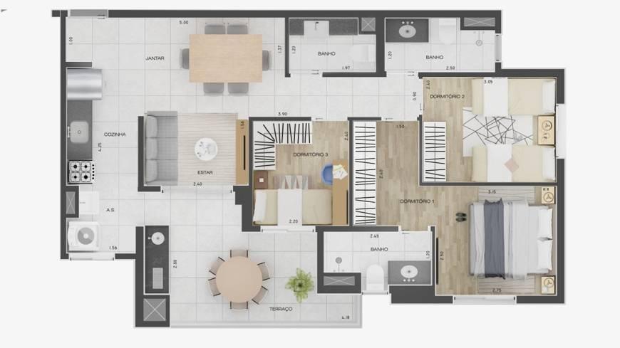 Apartamento, 3 quartos, 75 m² - Foto 29