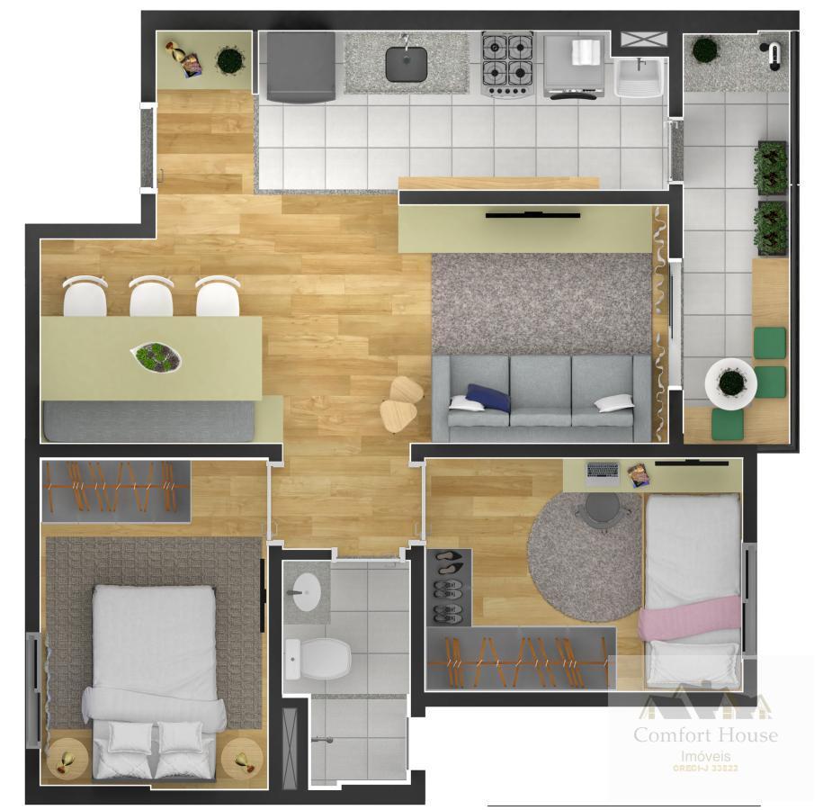 Apartamento, 2 quartos, 46 m² - Foto 22