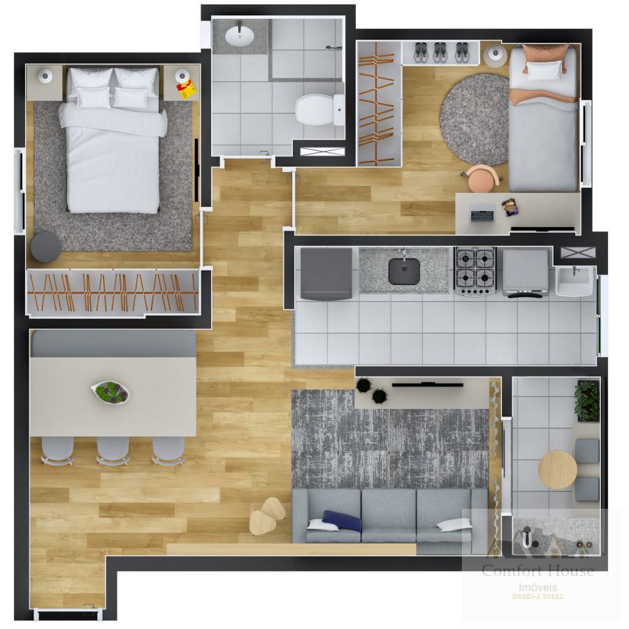 Apartamento, 2 quartos, 46 m² - Foto 23