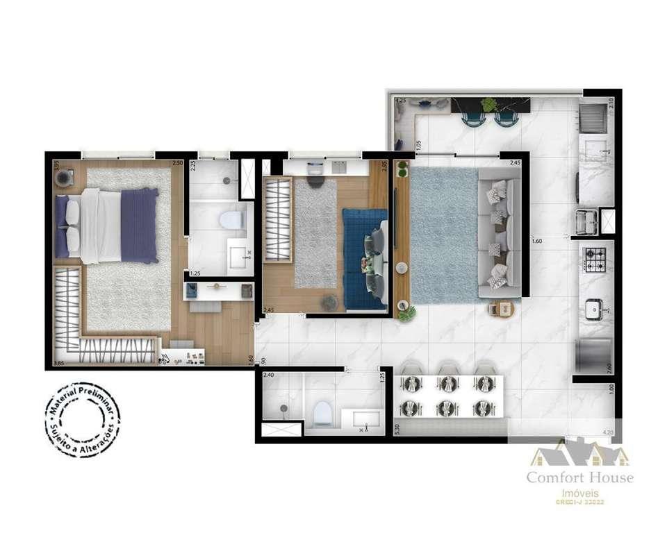 Apartamento, 2 quartos, 57 m² - Foto 46