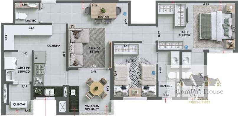 Apartamento, 3 quartos, 93 m² - Foto 24