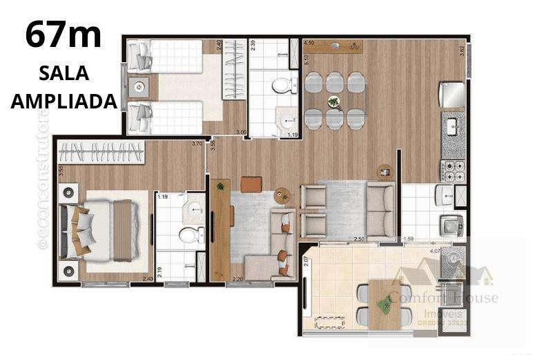 Apartamento, 3 quartos, 67 m² - Foto 21