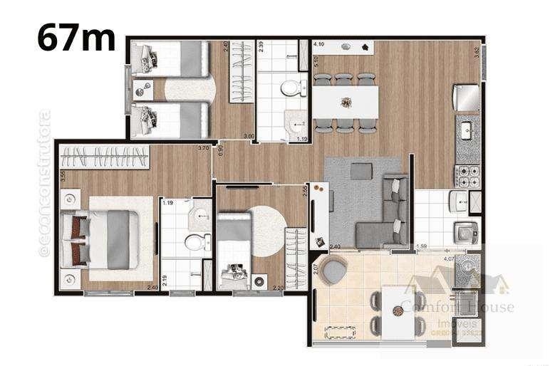 Apartamento, 3 quartos, 67 m² - Foto 20