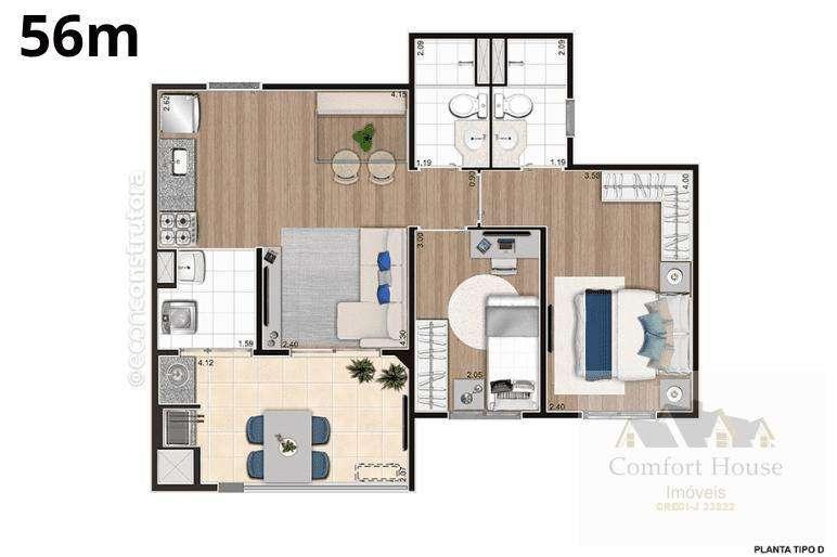Apartamento, 3 quartos, 67 m² - Foto 19