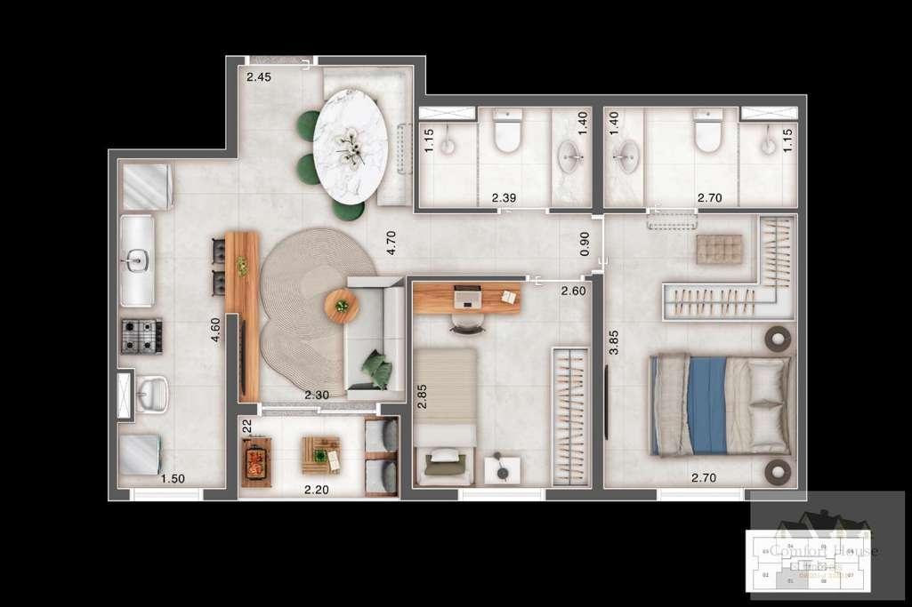 Apartamento, 2 quartos, 55 m² - Foto 15