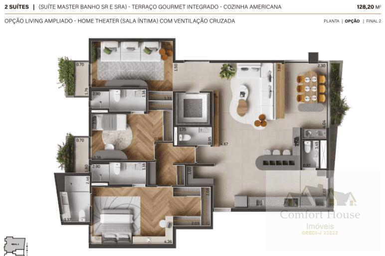 Apartamento, 3 quartos, 128 m² - Foto 45