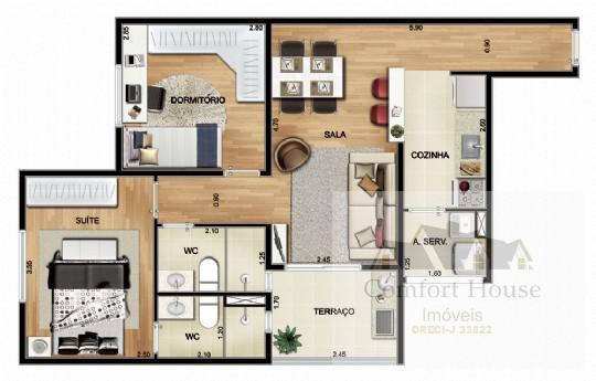 Apartamento, 2 quartos, 56 m² - Foto 23