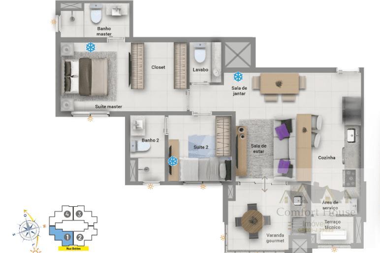 Apartamento, 2 quartos, 72 m² - Foto 21