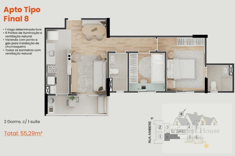 Apartamento, 2 quartos, 55 m² - Foto 28