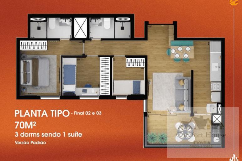 Apartamento, 3 quartos, 70 m² - Foto 22