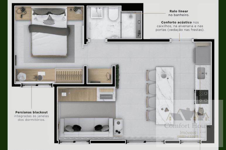 Apartamento, 2 quartos, 35 m² - Foto 21