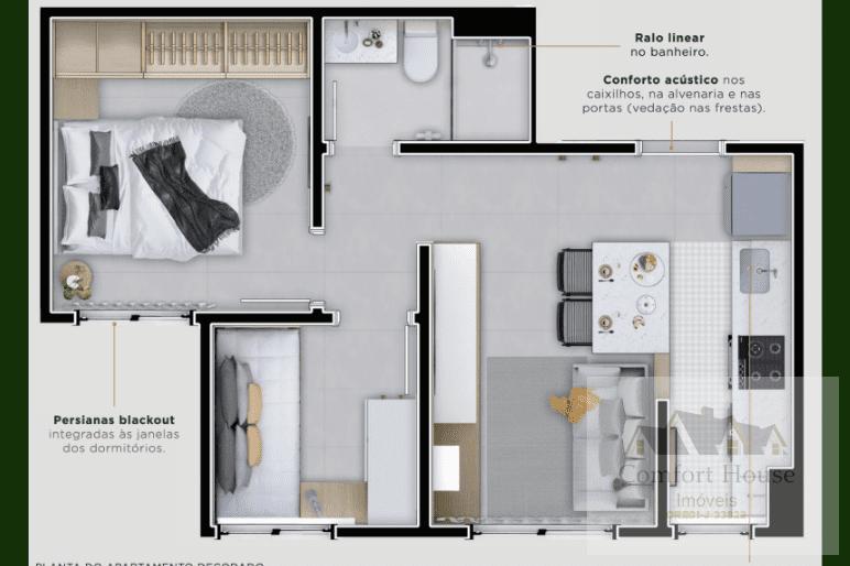 Apartamento, 2 quartos, 35 m² - Foto 10