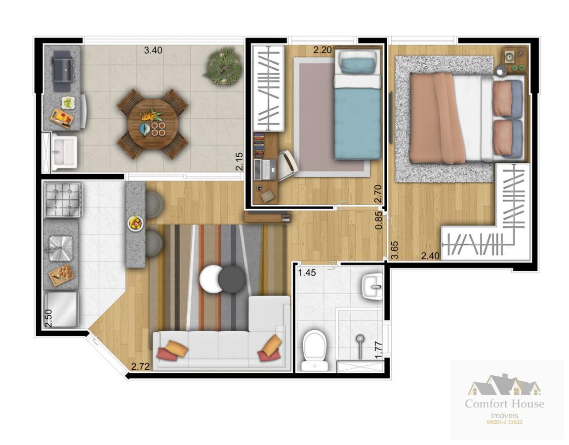 Apartamento, 2 quartos, 42 m² - Foto 24