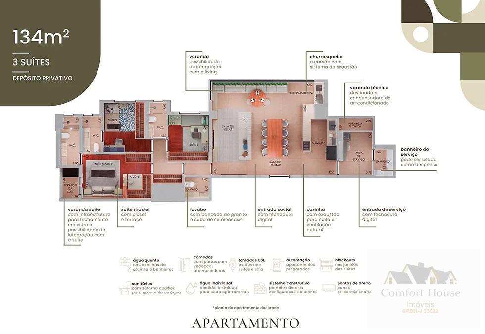 Apartamento, 3 quartos, 134 m² - Foto 40