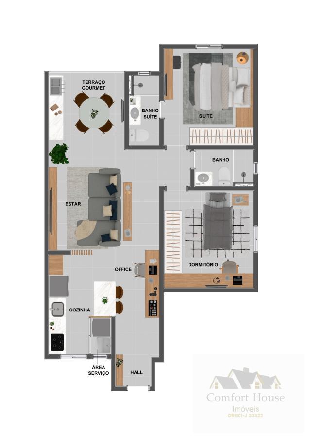 Apartamento, 1 quarto, 37 m² - Foto 6