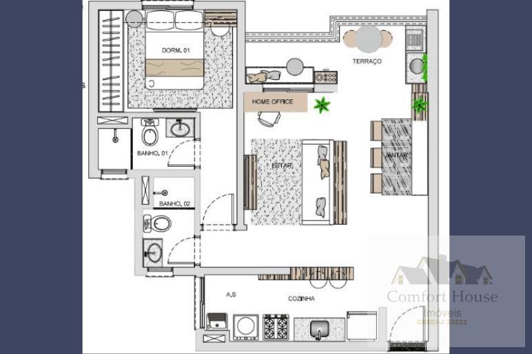 Apartamento, 2 quartos, 55 m² - Foto 19