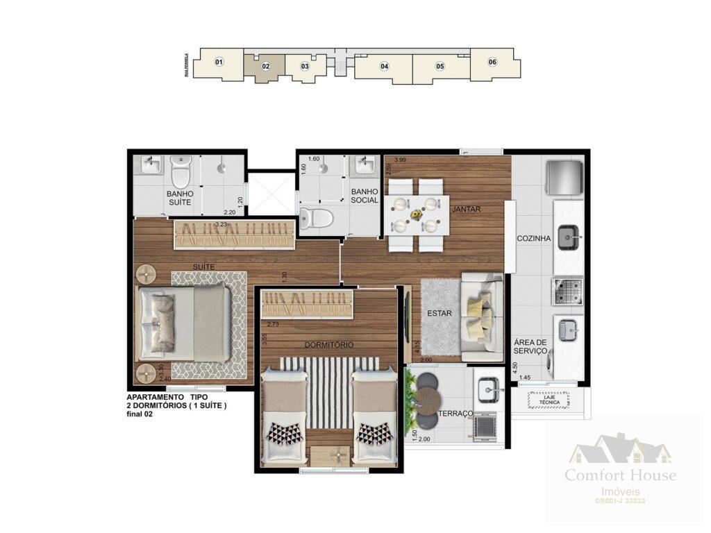 Apartamento, 2 quartos, 51 m² - Foto 28