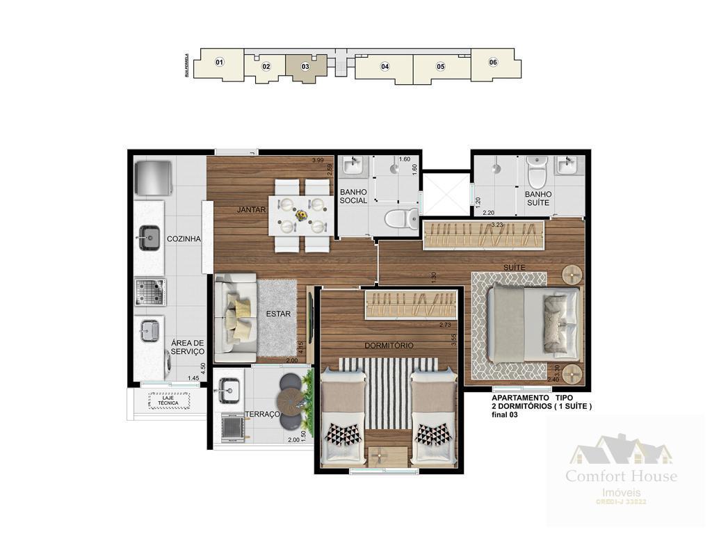 Apartamento, 2 quartos, 51 m² - Foto 29