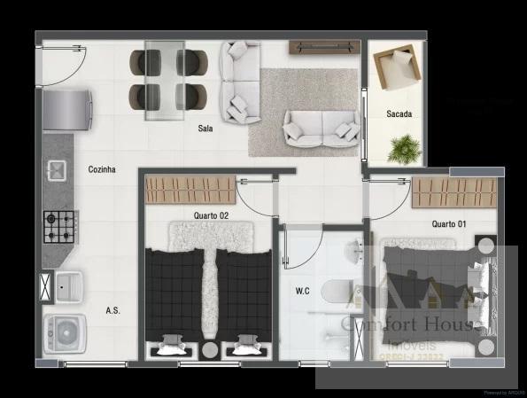 Apartamento, 2 quartos, 50 m² - Foto 14
