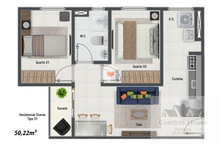 Apartamento, 2 quartos, 50 m² - Foto 17