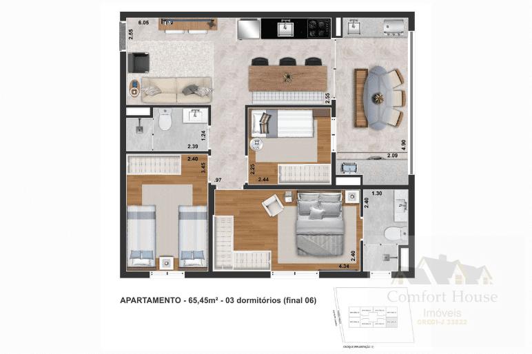 Apartamento, 2 quartos, 55 m² - Foto 36