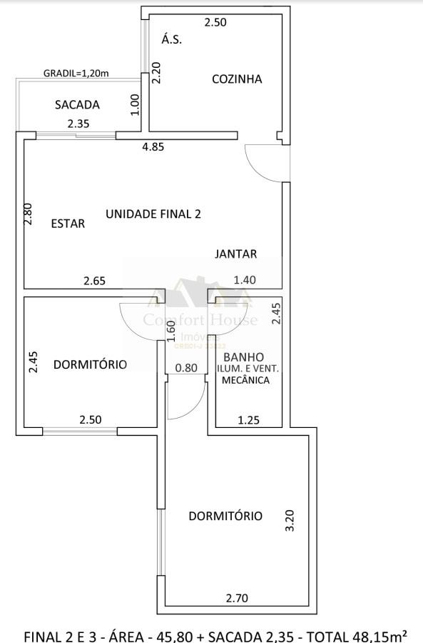 Casa, 2 quartos, 48 m² - Foto 15