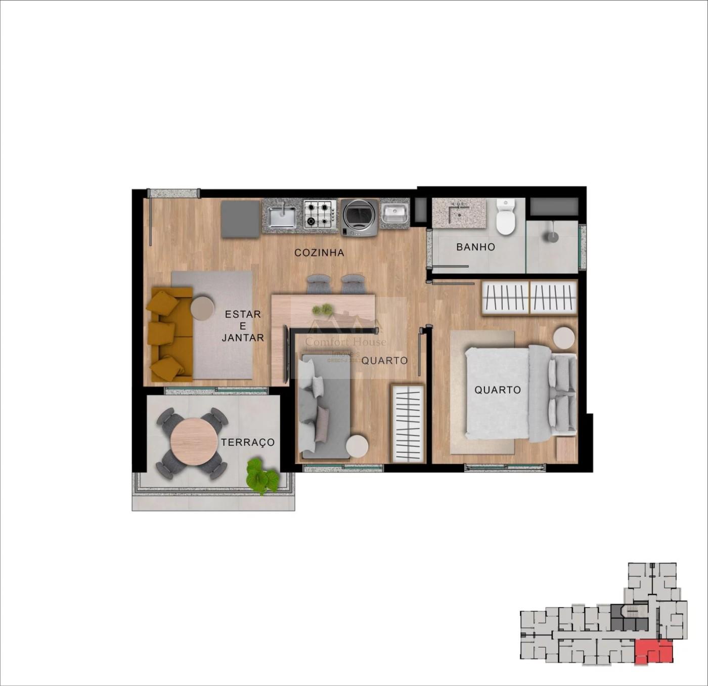 Casa, 1 quarto, 26 m² - Foto 20