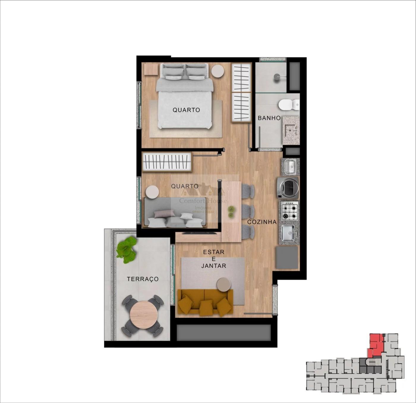Apartamento, 2 quartos, 38 m² - Foto 19
