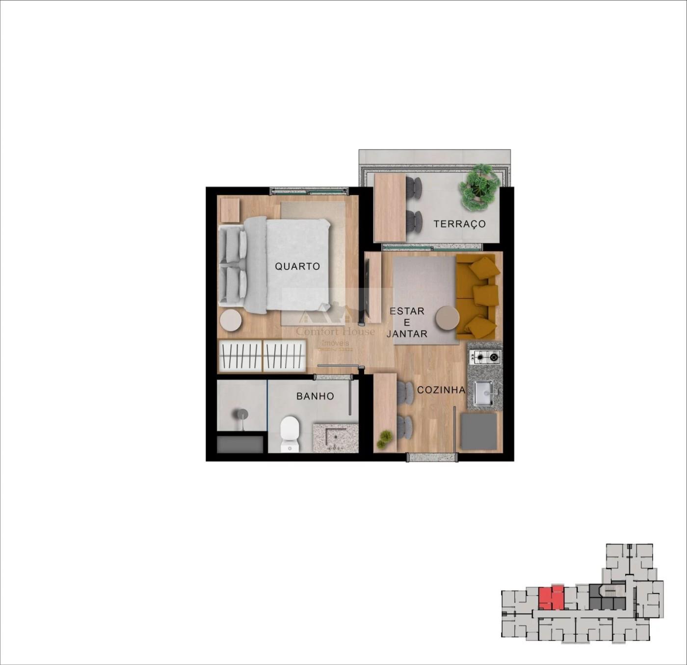 Apartamento, 2 quartos, 38 m² - Foto 23