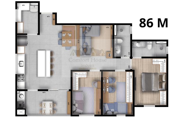 Apartamento, 3 quartos, 86 m² - Foto 33