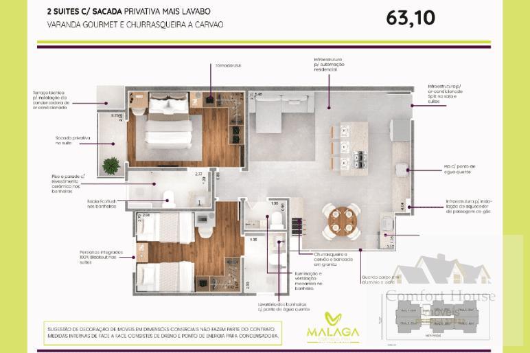 Apartamento, 2 quartos, 63 m² - Foto 34