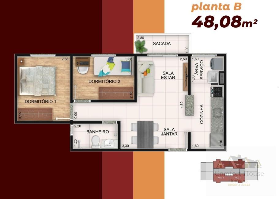 Apartamento, 2 quartos, 48 m² - Foto 29