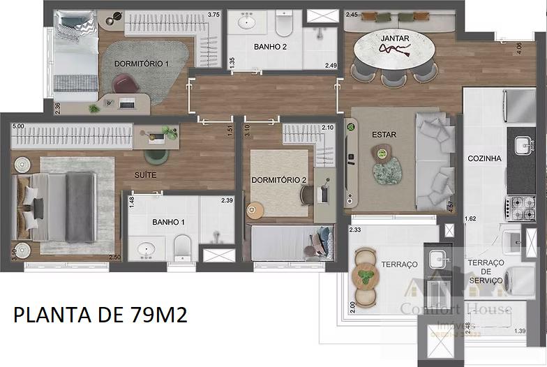 Apartamento, 2 quartos, 59 m² - Foto 42