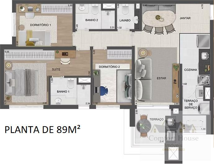 Apartamento, 2 quartos, 59 m² - Foto 44