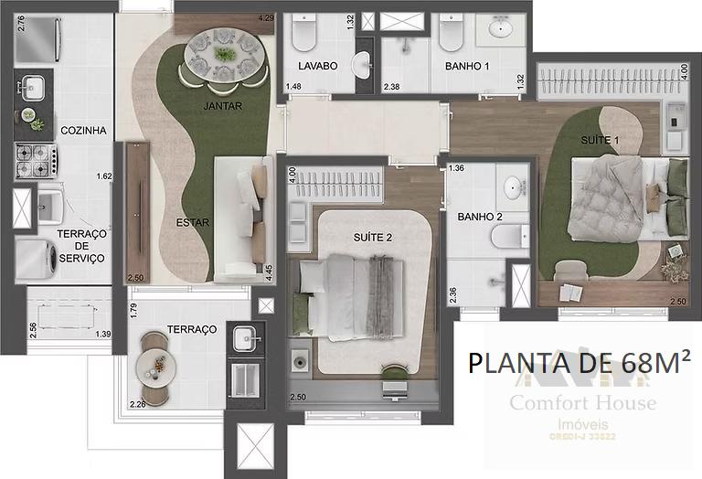 Apartamento, 2 quartos, 59 m² - Foto 45