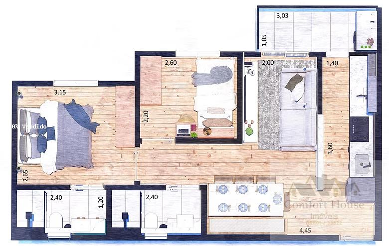 Casa, 2 quartos, 50 m² - Foto 27
