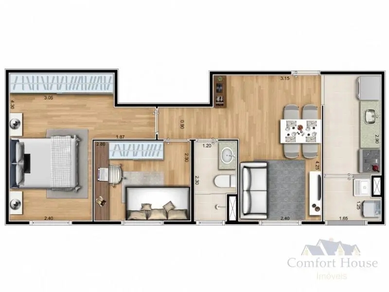 Apartamento, 2 quartos, 44 m² - Foto 22