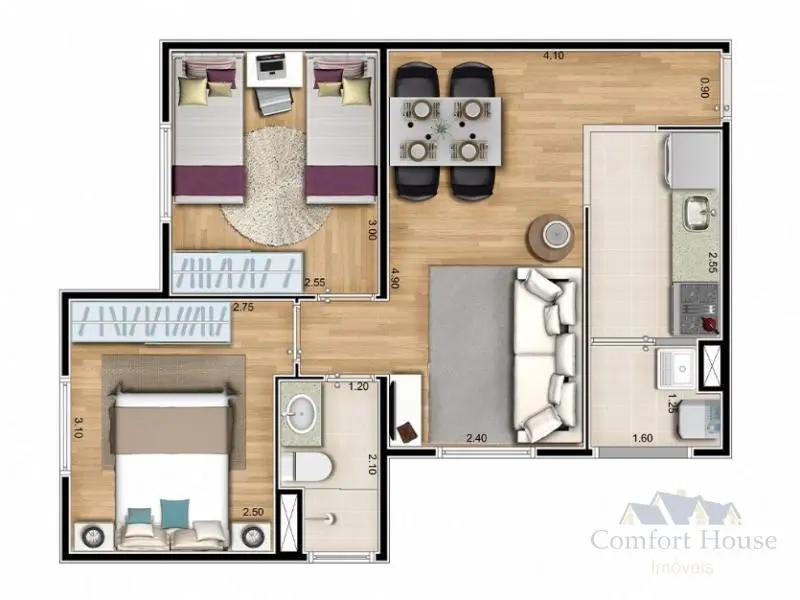 Apartamento, 2 quartos, 44 m² - Foto 23