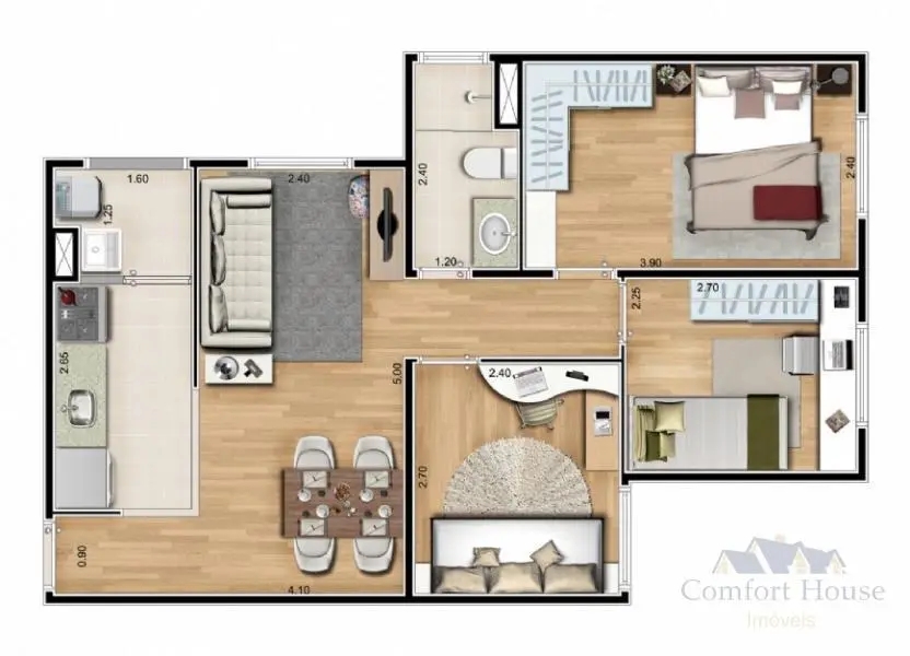 Apartamento, 2 quartos, 44 m² - Foto 25